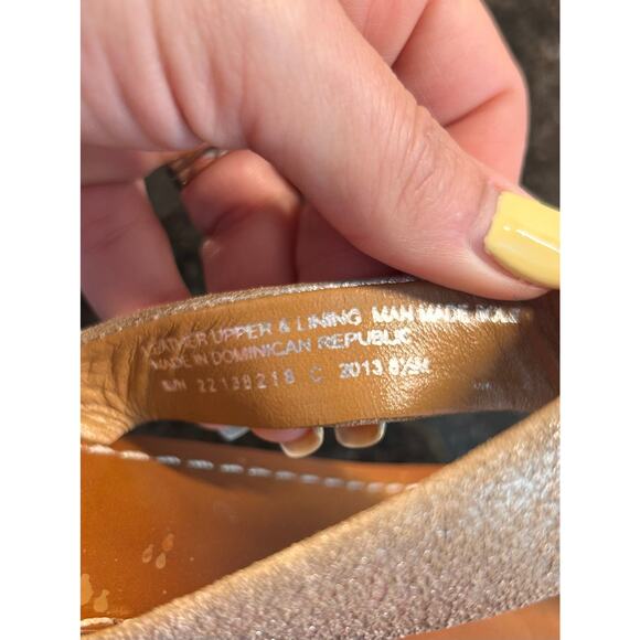 Tory Burch Women Cameron Metallic Flip Flops Thong Sandals Saharian Metallic 8.5 - Picture 10 of 10